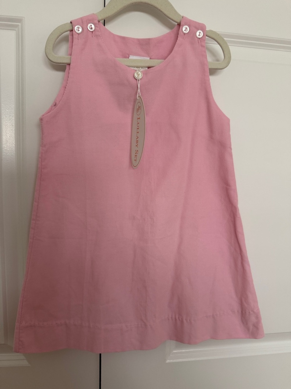 Pink Sleeveless A-Line Girls Dress